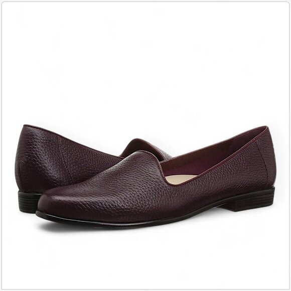 Trotters Liz Tumbled Loafer Shoes Burgundy Slip On New without box 13N 13 Narrow - Picture 1 of 10